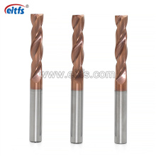 Solid Carbide HRC55 Coated Flat Bottom Drill Bits for Bardened Steel